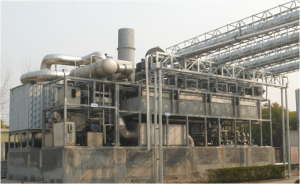 浙江誠(chéng)信包裝材料有限公司，一套大型溶劑回收設(shè)備對(duì)接4臺(tái)復(fù)合機(jī)
